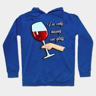 Giant glass of wine Hoodie